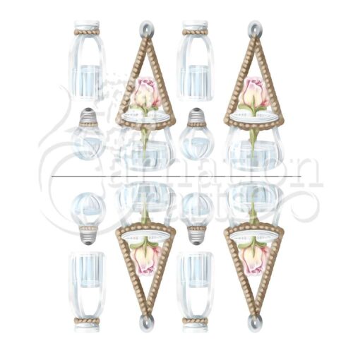 Carnation Crafts Hanging Glassware Vignette Downloads - Vignette 1