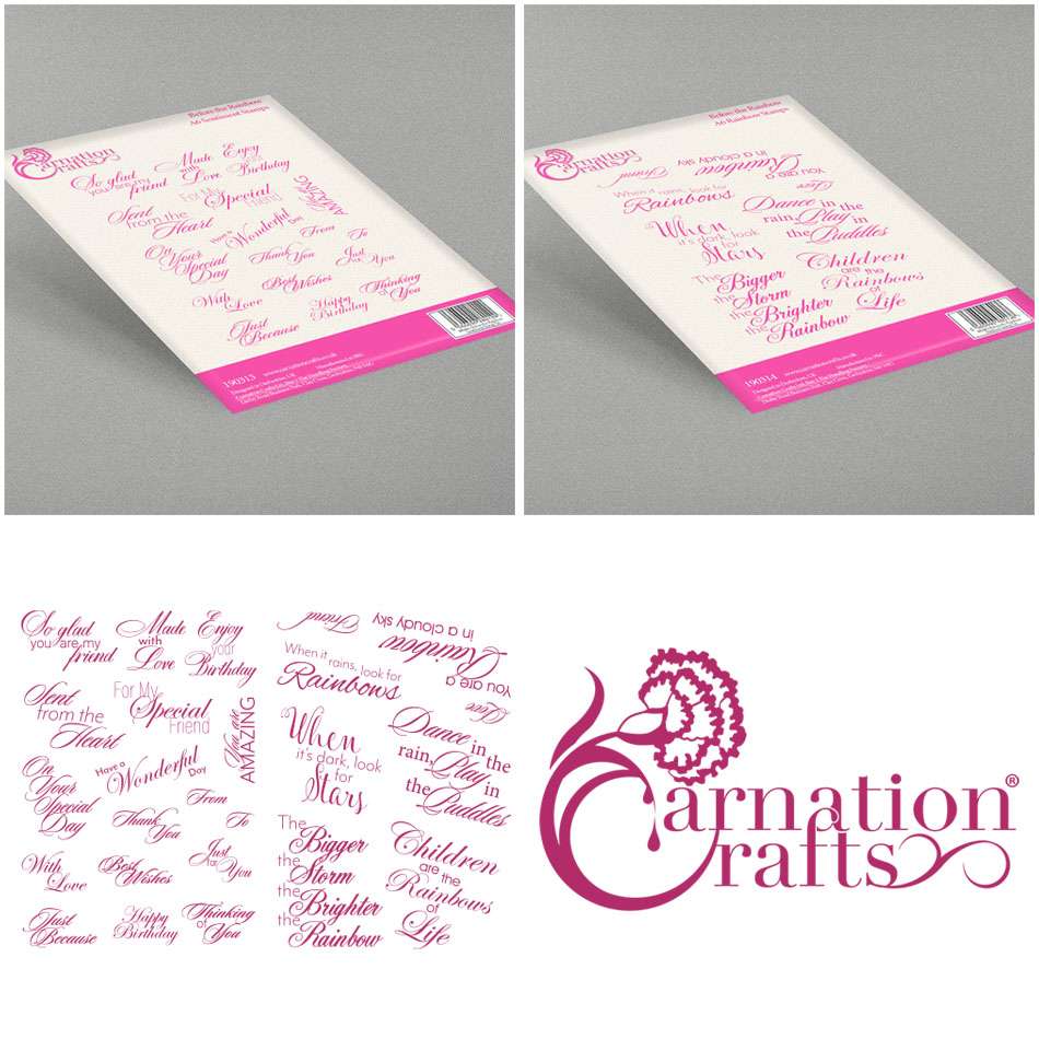 Carnation Crafts Before the Rainbow Floral Stamp Set – Carnation