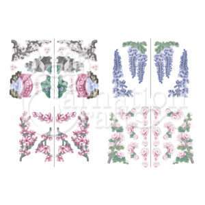 Cherry Blossom Florals Collection Original Colourway Vignette Download