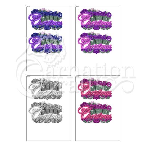 Carnation Crafts Carnation Christmas USB Merry Christmas Additional Vignette Downloads