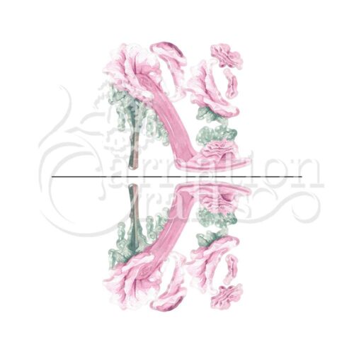 Carnation Crafts Rose Shoe Vignette Downloads - Vignette 1