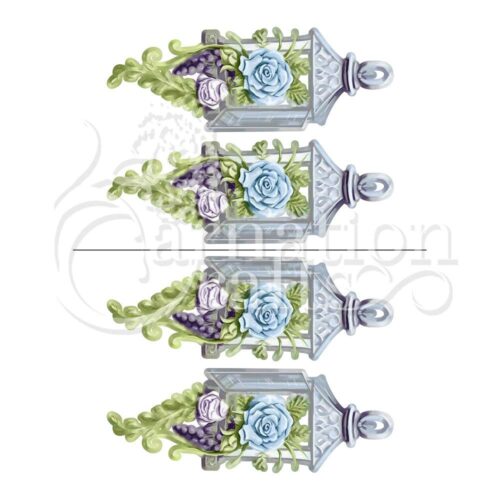 Carnation Crafts Floral Lantern Vignette Downloads - Vignette 1