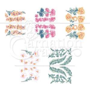 Carnation Crafts Before the Rainbow Floral Stamp Set – Carnation