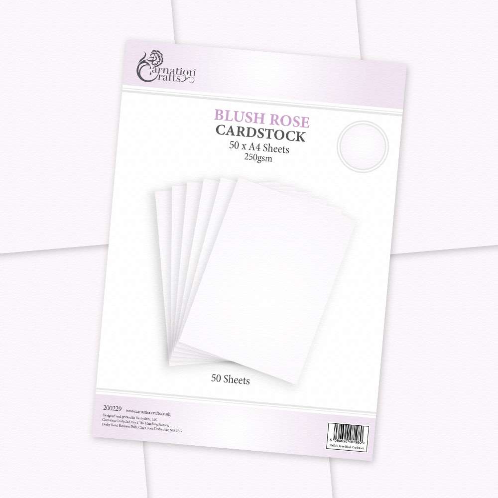 Perfect Blush Rose Cardstock