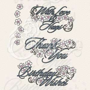 Said With A Flourish Die Set