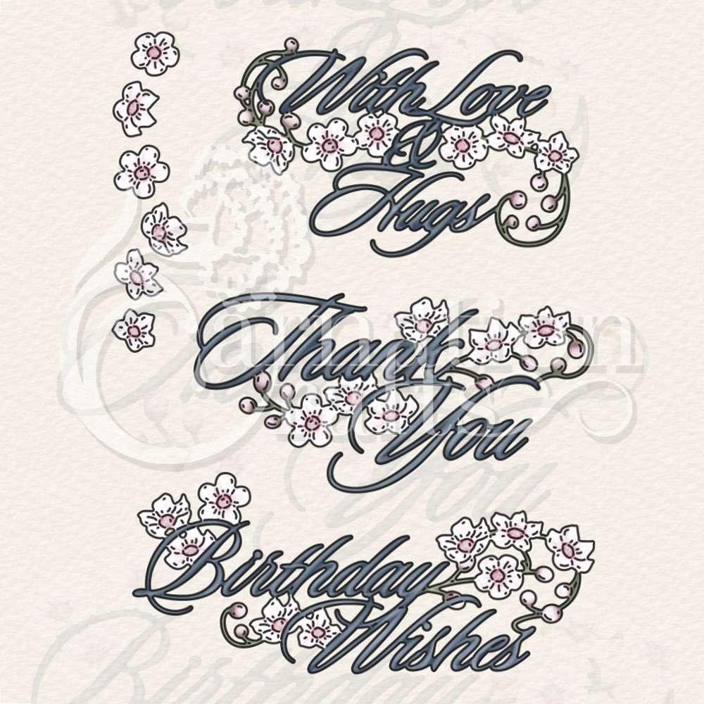 Said With A Flourish Die Set