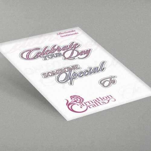 Carnation Crafts Affectionate Sentiments Die Set