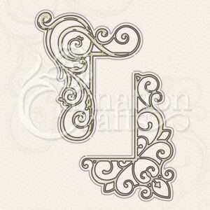 Elegant Flourish Corners Die Set