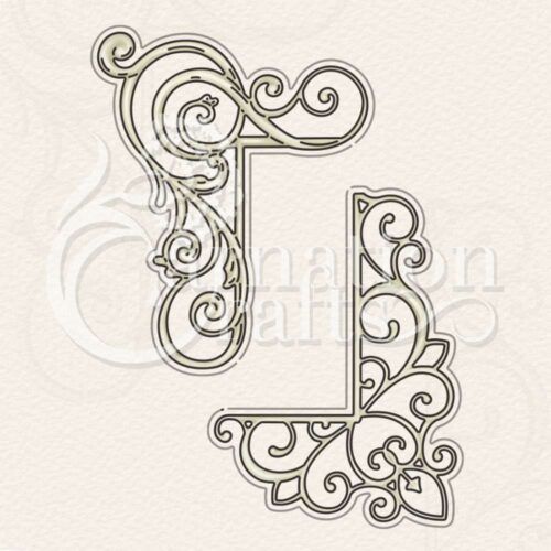 Elegant Flourish Corners Die Set
