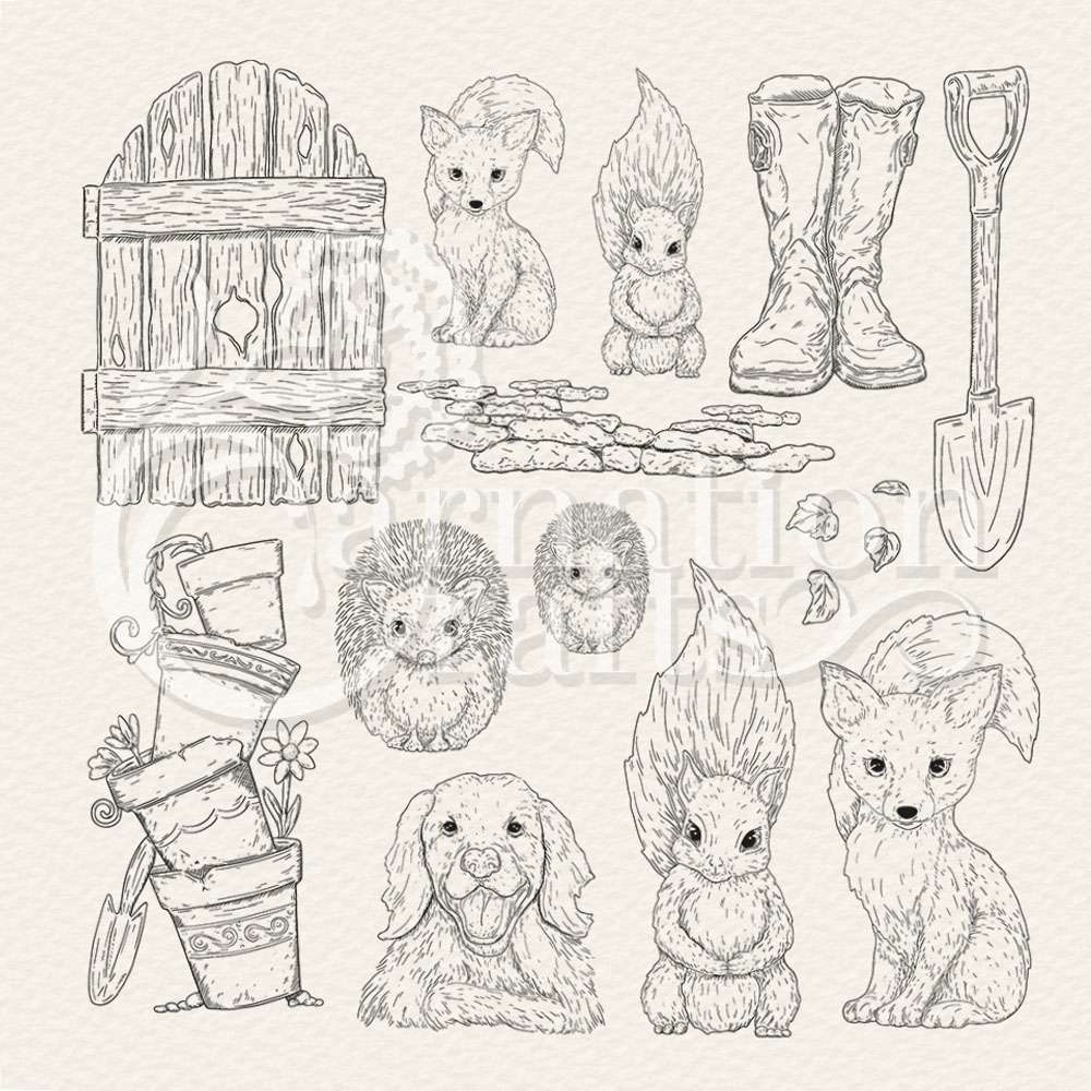 Garden Safari Stamp Set 2