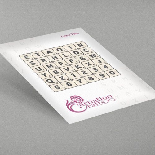 Carnation Crafts Letter Tiles Die Set