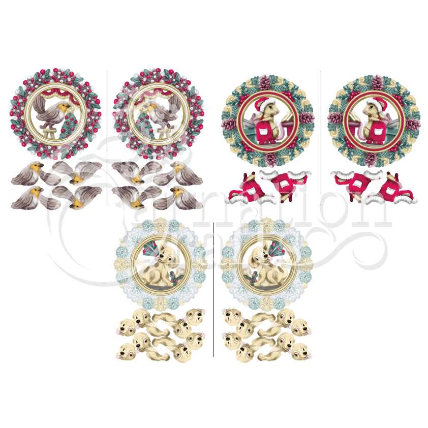Christmas Time Collection Original Colourway Vignette Download