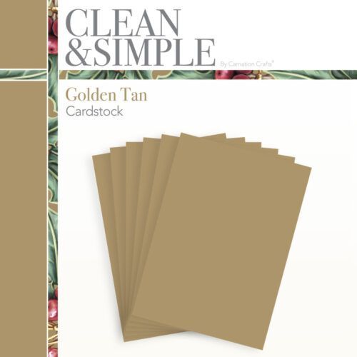 Clean & Simple Golden Tan Cardstock