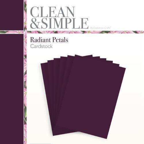 Clean & Simple Radiant Petals Card Stock