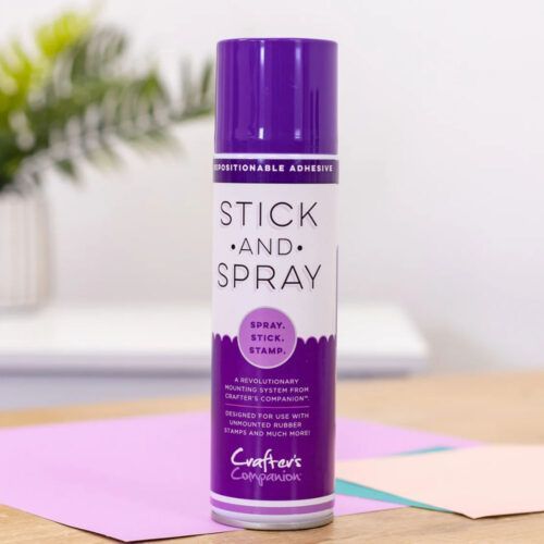 Crafters Companion Stick and Spray Mounting Adhesive (PURPLE CAN)
