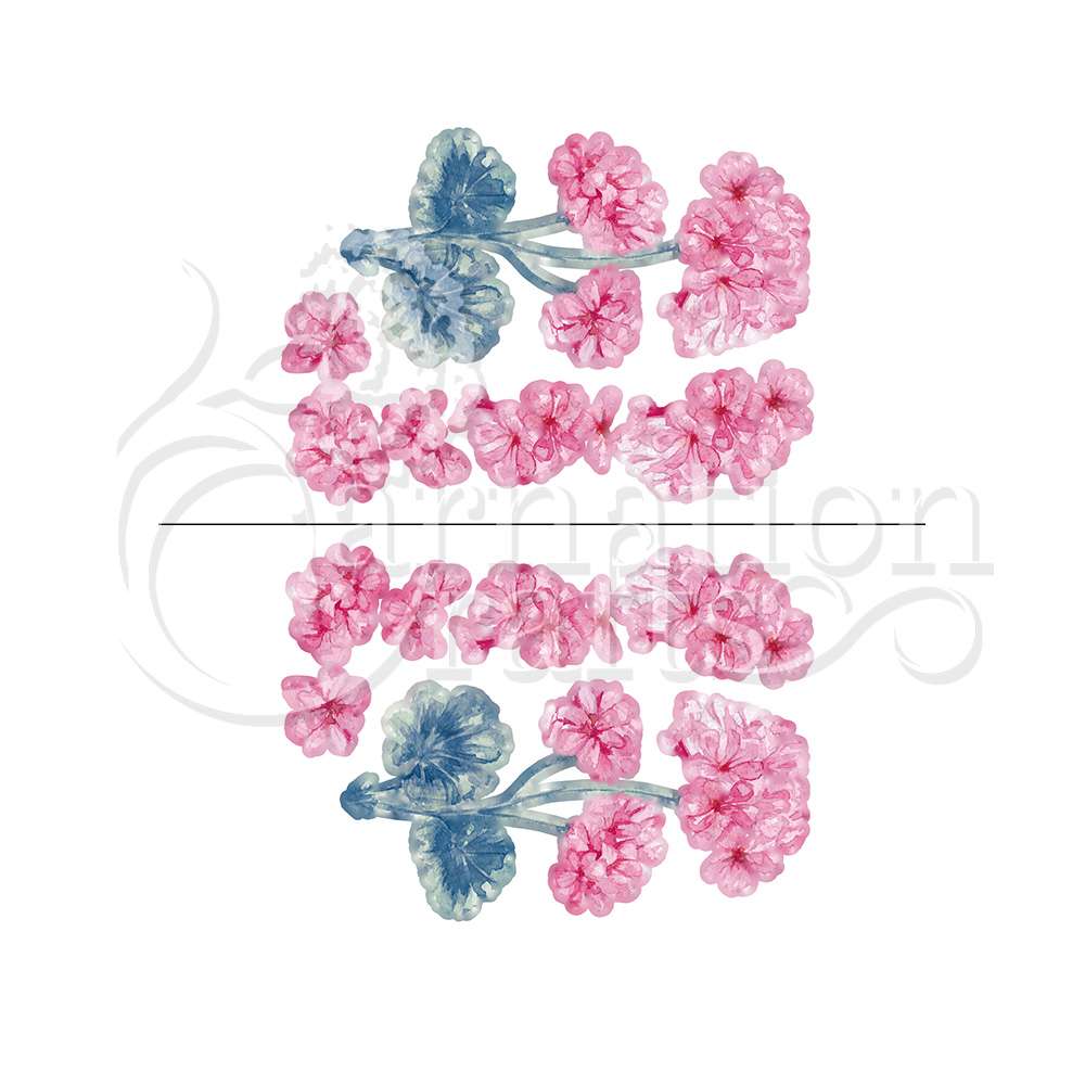 Carnation Crafts Geranium Vignette Downloads - Vignette 1