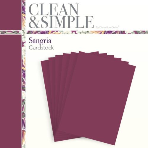 Clean & Simple Sangria Cardstock