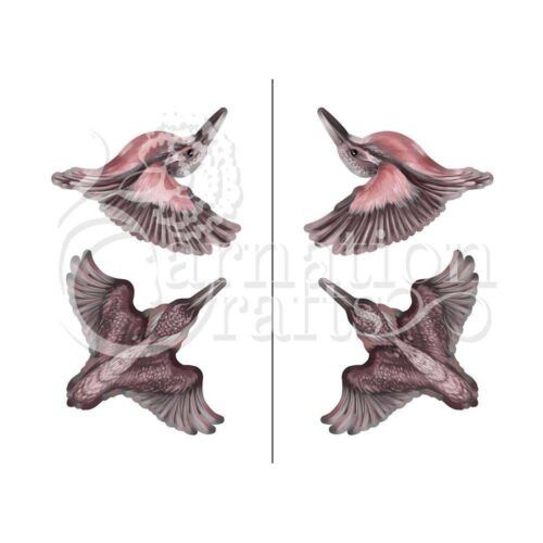 Carnation Crafts Flighted Kingfishers Vignette Downloads - Vignette 3