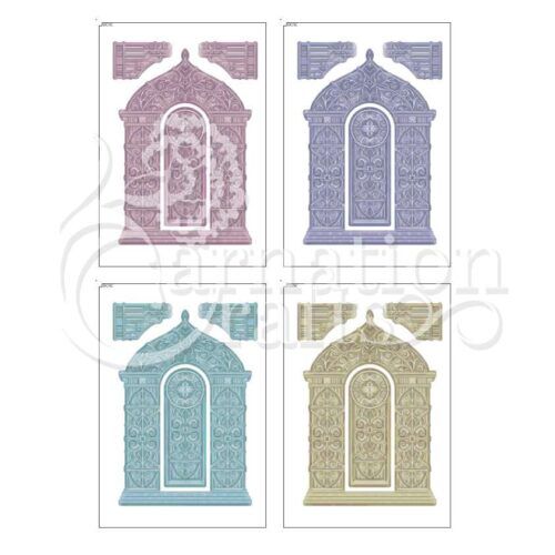 Carnation Crafts Nurtured Blooms USB Dreamhouse Card Shape Additional Vignette Downloads