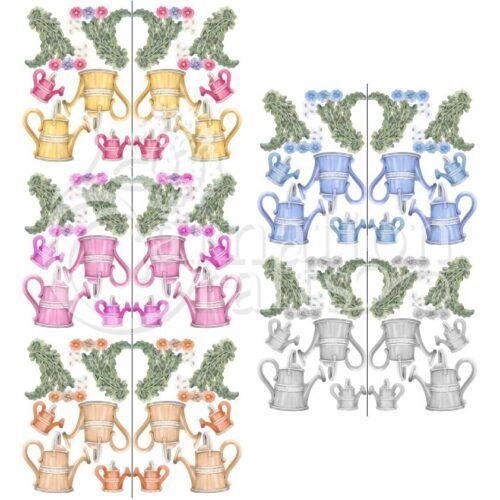 Carnation Crafts Showered In Florals Vignette Downloads