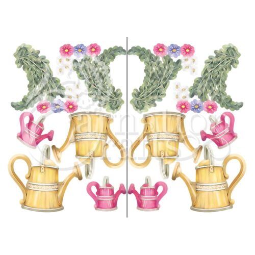 Carnation Crafts Showered In Florals Vignette Downloads - Vignette 1