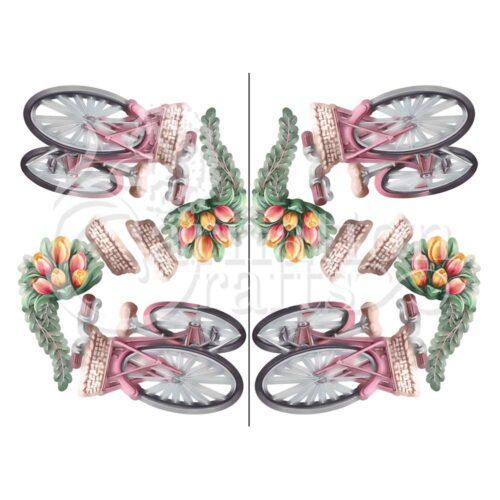 Carnation Crafts Bicycle & Blooms Vignette Downloads - Vignette 1