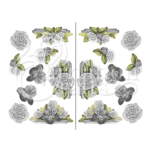 Carnation Crafts Edged With Florals Vignette Downloads - Vignette 5