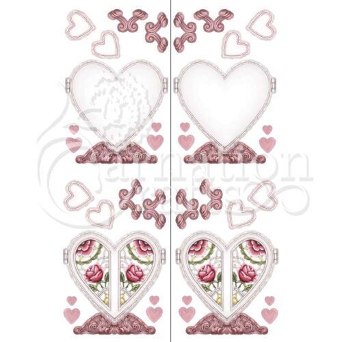 Carnation Crafts With An Open Heart Vignette Downloads - Vignette 2