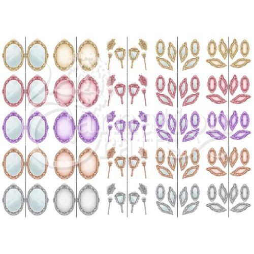 Carnation Crafts Vanity Mirror Card Shape Vignette Downloads - Vignette 1 - 5