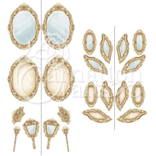 Carnation Crafts Vanity Mirror Card Shape Vignette Downloads - Vignette 1