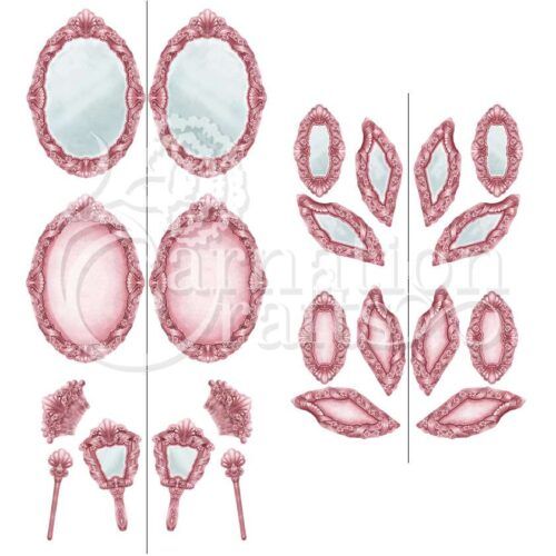 Carnation Crafts Vanity Mirror Card Shape Vignette Downloads - Vignette 2