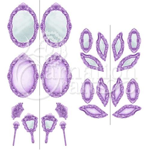 Carnation Crafts Vanity Mirror Card Shape Vignette Downloads - Vignette 3