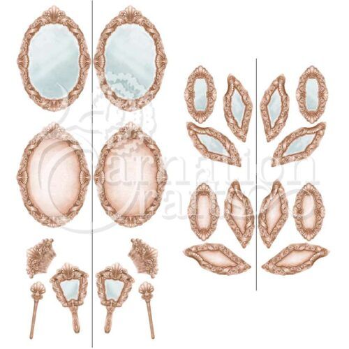 Carnation Crafts Vanity Mirror Card Shape Vignette Downloads - Vignette 4