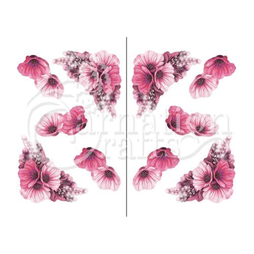 Carnation Crafts Anemone Trio Vignette Downloads - Vignette 3
