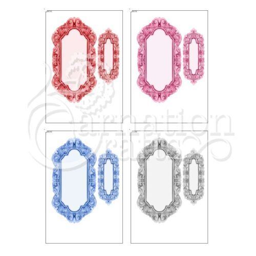 Carnation Crafts Christmas For All USB Petite Filigree Label Frame Additional Vignette Downloads