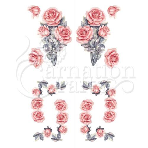 Carnation Crafts Roses In Bloom Vignette Downloads - Vignette 1