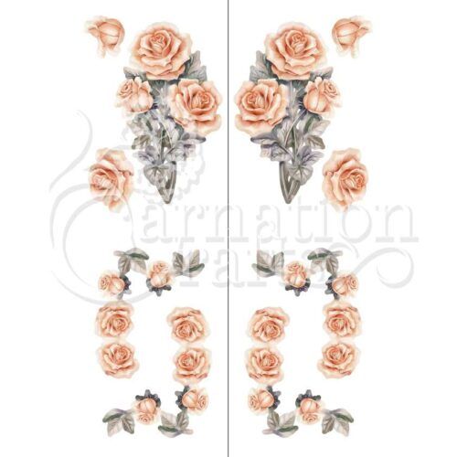 Carnation Crafts Roses In Bloom Vignette Downloads - Vignette 2