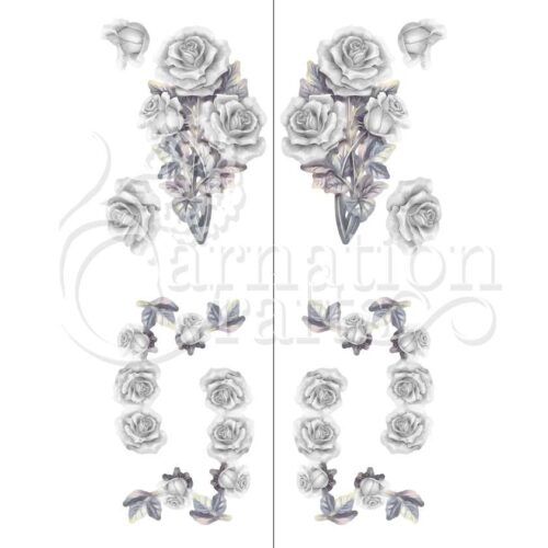 Carnation Crafts Roses In Bloom Vignette Downloads - Vignette 5