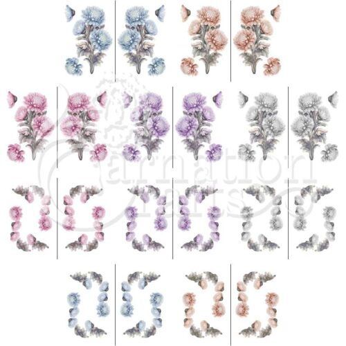 Carnation Crafts Chrysanthemums In Bloom Vignette Downloads