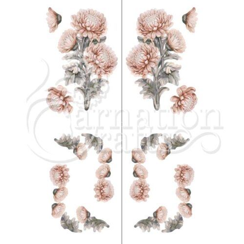 Carnation Crafts Chrysanthemums In Bloom Vignette Downloads - Vignette 2