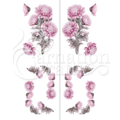 Carnation Crafts Chrysanthemums In Bloom Vignette Downloads - Vignette 3