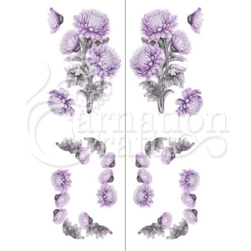 Carnation Crafts Chrysanthemums In Bloom Vignette Downloads - Vignette 4