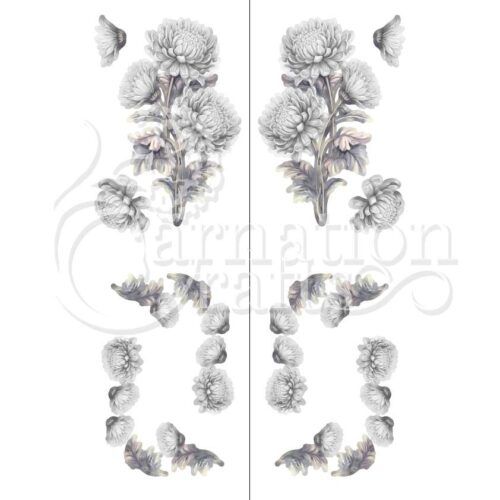 Carnation Crafts Chrysanthemums In Bloom Vignette Downloads - Vignette 5