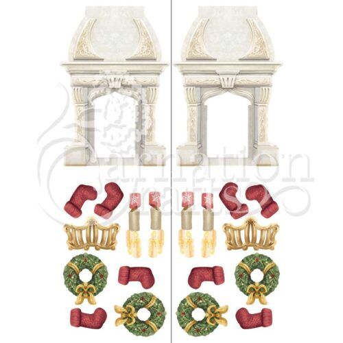 Carnation Crafts Magic Fireplace Vignette Downloads - Vignette 1