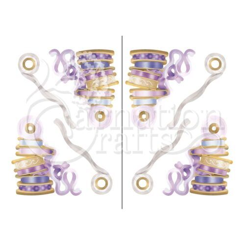 Crafty Little Things Craft Stash Bonus Vignette Reels Of Ribbon Image