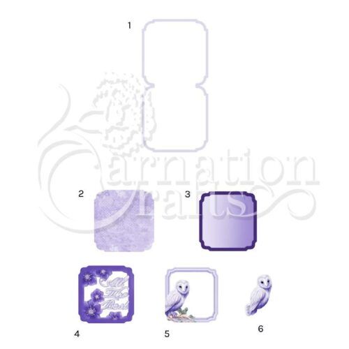 Carnation Crafts Opulent Owl Quick Card Vignette Downloads - Vignette 3