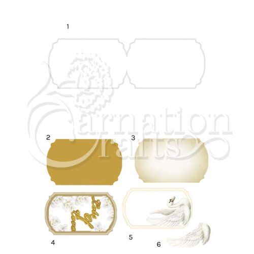 Carnation Crafts Serene Swan Quick Card Vignette Downloads - Vignette 1