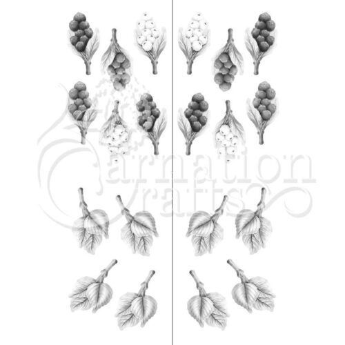 Carnation Crafts Deep Winter Foliage Vignette Downloads - Vignette 5