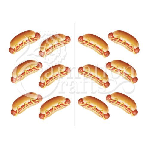 Carnation Crafts Hot Dog Vignette Downloads - Vignette 1