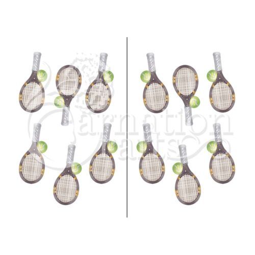 Carnation Crafts Tennis Racket Vignette Downloads - Vignette 1